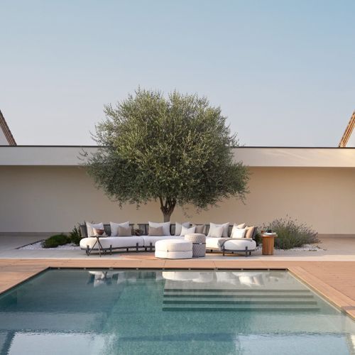 Ponente Outdoor Pouf by Atmosphera