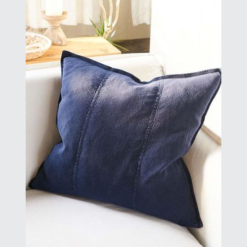 Luca Linen Outdoor Cushion - Navy 60x60