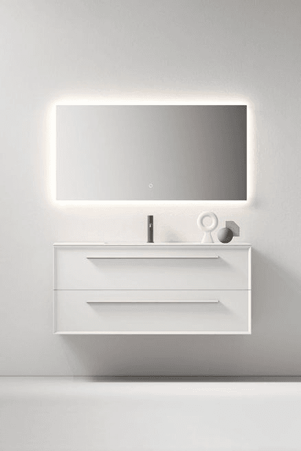 Brun 900 - Matte White Vanity