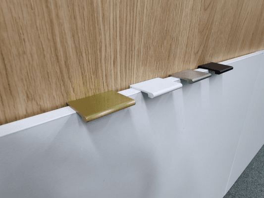 KT&CO Kitchen lip pull handles Lucky Bay Matt black /Brushed brass/Brushed nickel/Matt white
