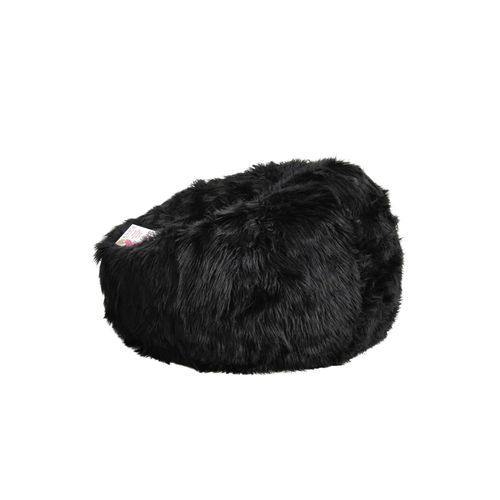 Lush Fur Bean Bag - Black