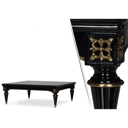 Elegant Black and Gold Luxury Coffee Table