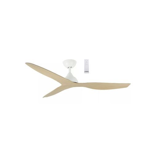 Martec Avoca 52″ DC Smart WIFI Ceiling Fan - Matt White / Oak