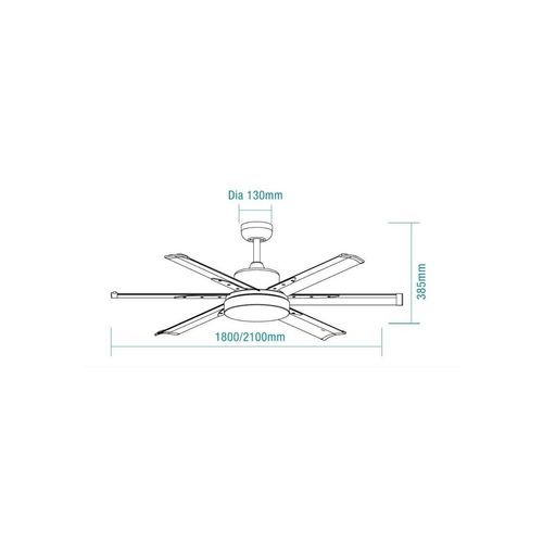 Martec Albatross 72" DC Ceiling Fan