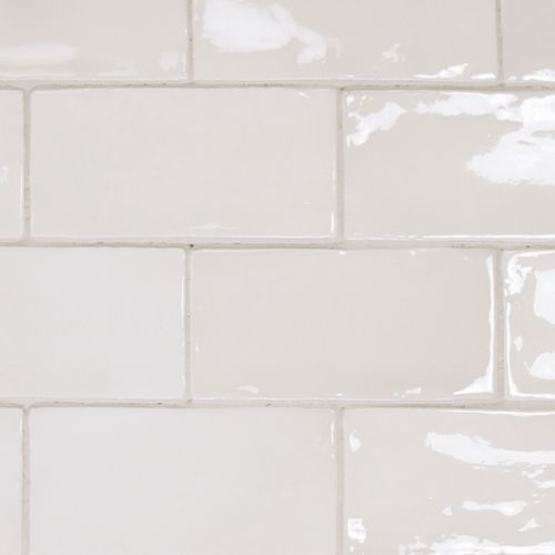 Marlowe White Gloss Wall Tile 150x75mm