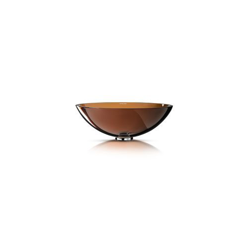 Milano 430 Round Vessel Basin Ambra Translucent