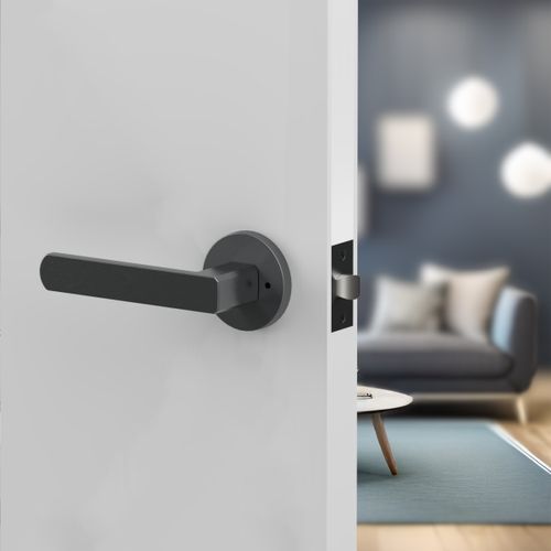 Moon Lever Handle In Nickel Graphite