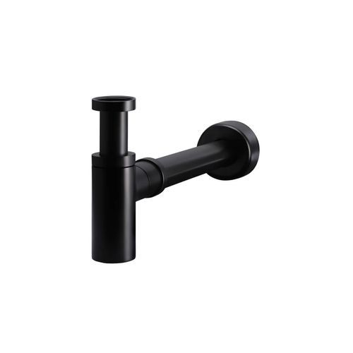 Round Bottle Trap for 32mm basin waste and 40mm outlet - Matte Black