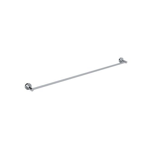 Round Single Towel Rail - Polished Chrome