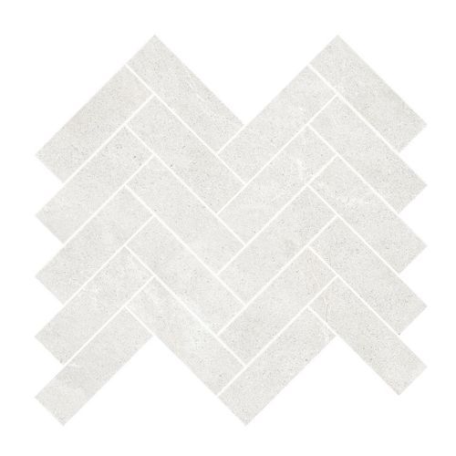 Gecko | Kiel Bianco Herringbone Mosaic Tiles