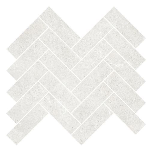 Gecko | Kiel Bianco Herringbone Mosaic Tiles