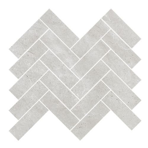 Gecko | Kiel Pearl Herringbone Mosaic Tiles