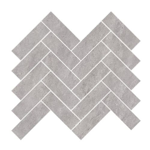 Gecko | Kiel Grigio Herringbone Mosaic Tiles