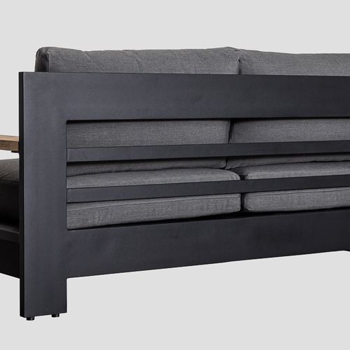 Mackenzie Alu Triple Sofa