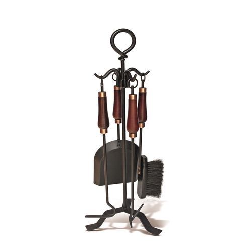 Mahogany Fireplace Tool Kit