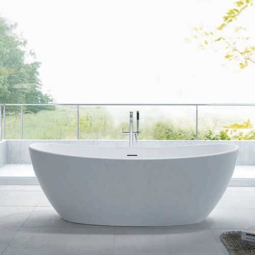 Pietra Bianca Maria Freestanding Stone Bath