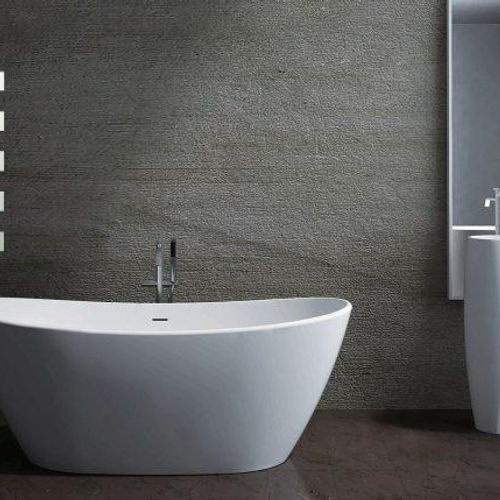 Pietra Bianca Maria Freestanding Stone Bath