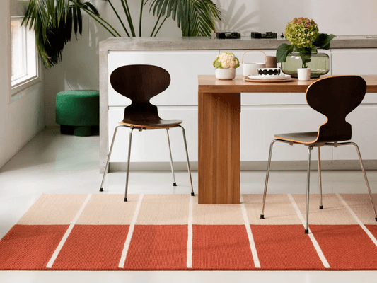 Marimekko Tiibet - Burnt Orange | 100% Wool Designer Floor Rug