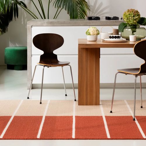 Marimekko Tiibet - Burnt Orange | 100% Wool Designer Floor Rug