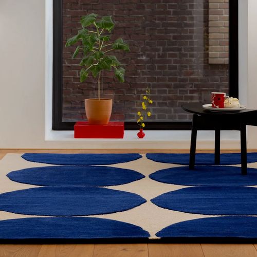 Marimekko Isot Kivet - Blue | 100% Wool Designer Floor Rug
