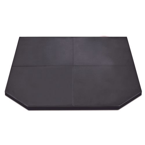 Matte Black Straight Wall Hearth