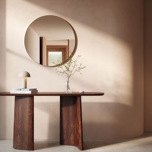 Round Mirror | Brushed Copper