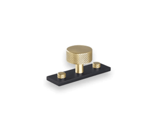 Armac Martin - Mix1 Diamond Knurled Knob w Back Plate