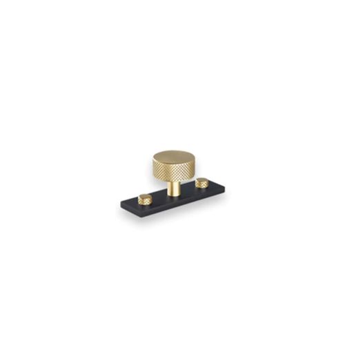 Armac Martin - Mix1 Diamond Knurled Knob w Back Plate