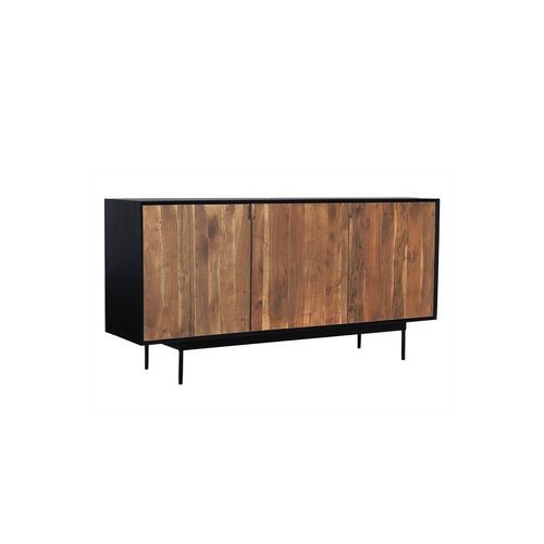 NAKITA Sideboard Buffet 160 cm Solid Acacia Wood - Honey & Black