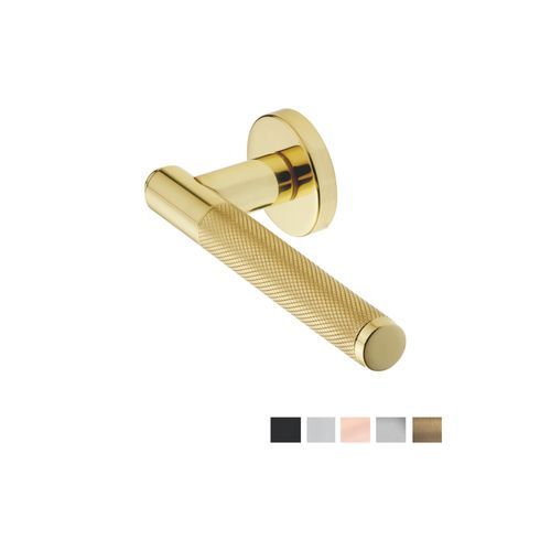 Manital Syntax Knurled Door Lever Passage Set