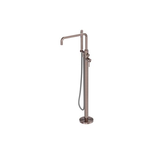 Zen SS316L Freestanding Bath Mixer & Outdoor Shower Hose | Brushed Bronze