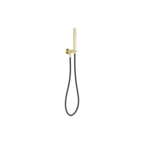 Zen SS316L Shower On Bracket & Outdoor Shower Hose | Brushed Gold