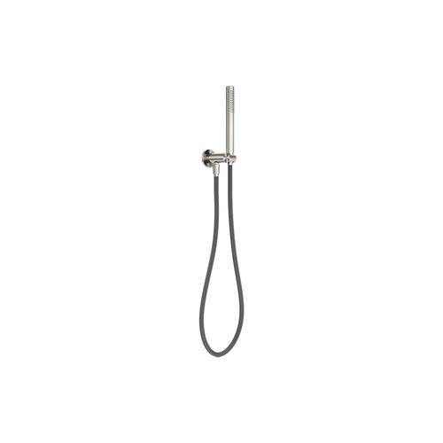 Zen SS316L Shower On Bracket & Outdoor Shower Hose | Brushed Nickel