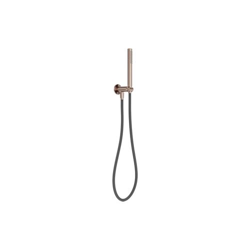 Zen SS316L Shower On Bracket & Outdoor Shower Hose | Brushed Bronze