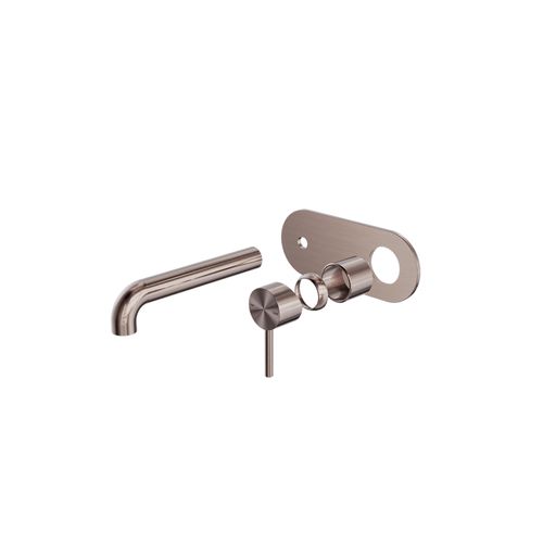 Zen SS316L Wall Basin/Bath Mixer 185mm Spout Trim Kits | Brushed Bronze