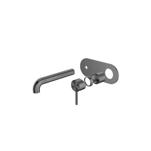 Zen SS316L Wall Basin/Bath Mixer 230mm Spout Trim Kits | Graphite