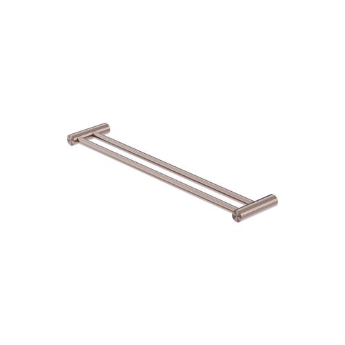 Zen SS316L Double Towel Rail 800mm | Brushed Bronze