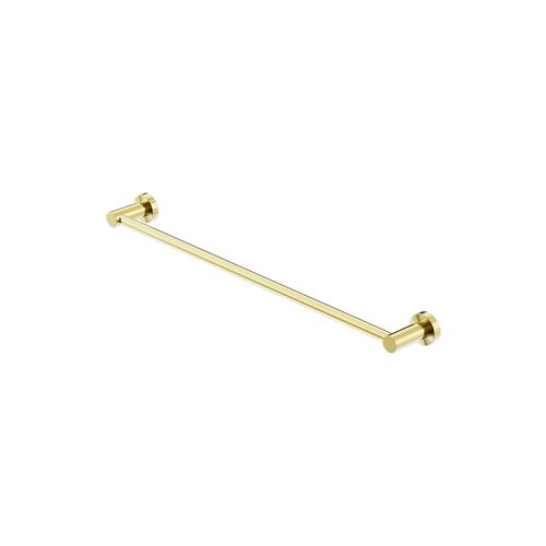 Mecca Single Towel Rail 600mm Brushed Gold