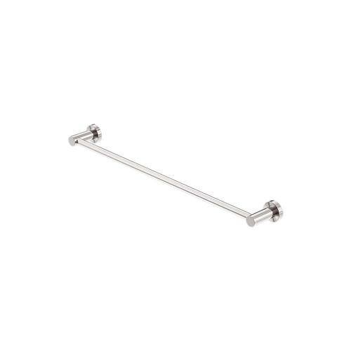 Mecca Single Towel Rail 600mm Brushed Nickel