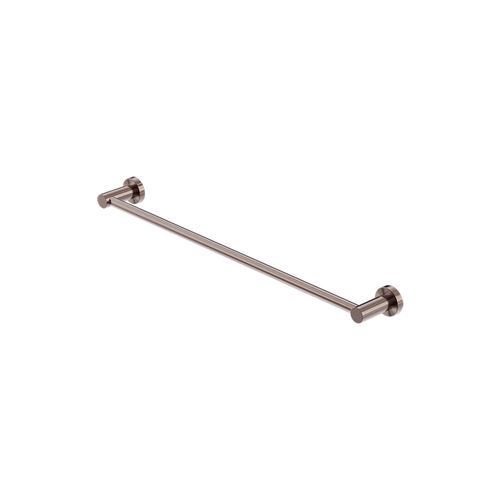 Mecca Single Towel Rail 600mm Brushed Bronze