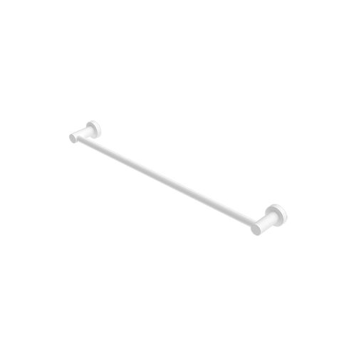 Mecca Single Towel Rail 600mm Matte White