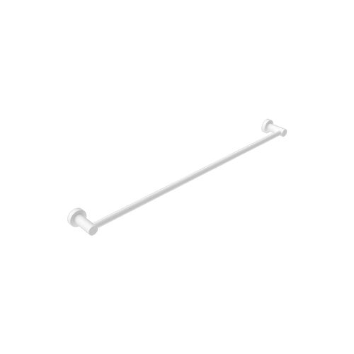 Mecca Single Towel Rail 800mm Matte White