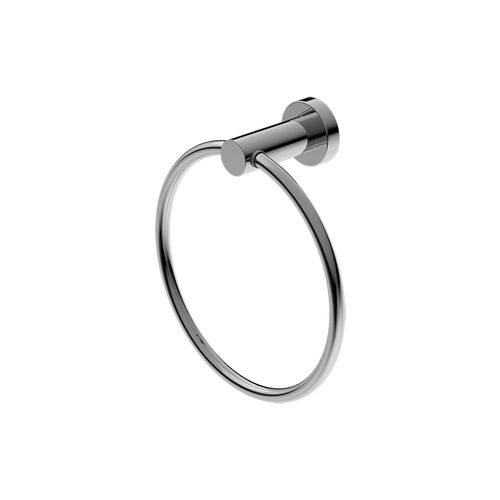 Mecca Hand Towel Ring Chrome