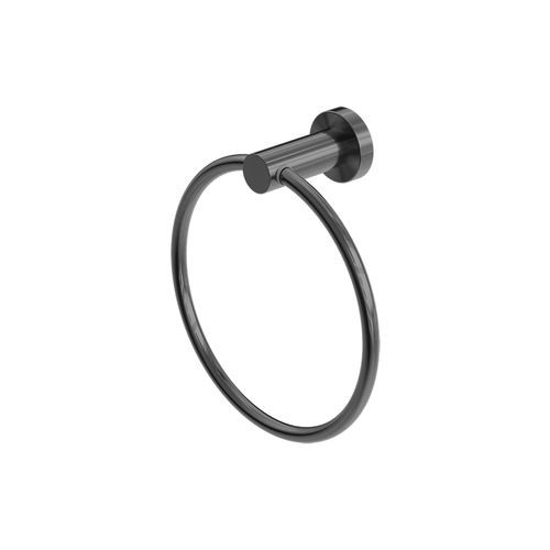 Mecca Hand Towel Ring Gun Metal