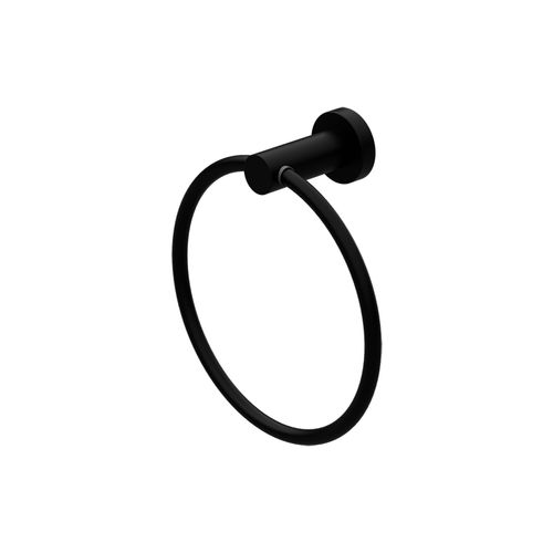Mecca Hand Towel Ring Matte Black