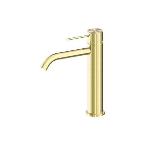 Mecca Mid Tall Basin Mixer Brushed Gold