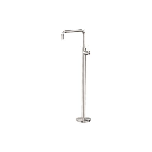 Mecca Freestanding Bath Mixer Square Shape Brushed Nickel
