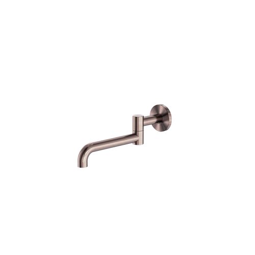 Mecca Wall Mounted Swivel Bath Spout Only 225mm Brushed Bronze