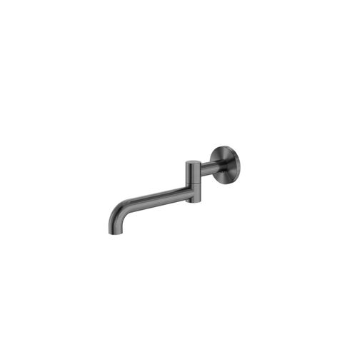 Mecca Wall Mounted Swivel Bath Spout Only 225mm Gun Metal