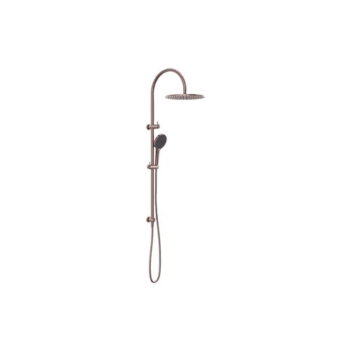 Mecca Twin Shower With Air Shower II Brushed Bronze